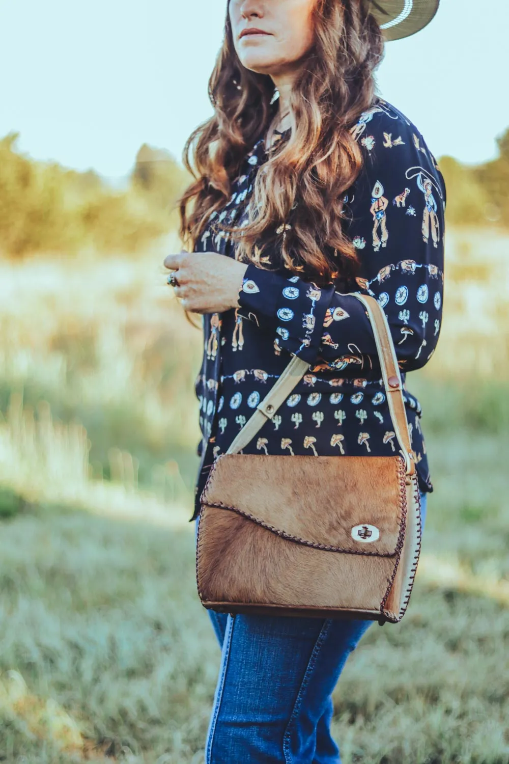 Vintage Cowhide Purse