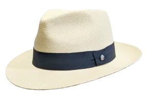 Vintimilla Grade 4 Natural Panama hat with Black band