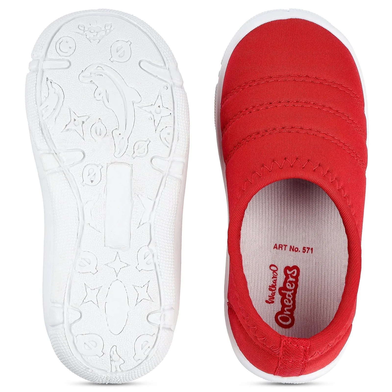 Walkaroo Kids Belly Shoes - 571 Red