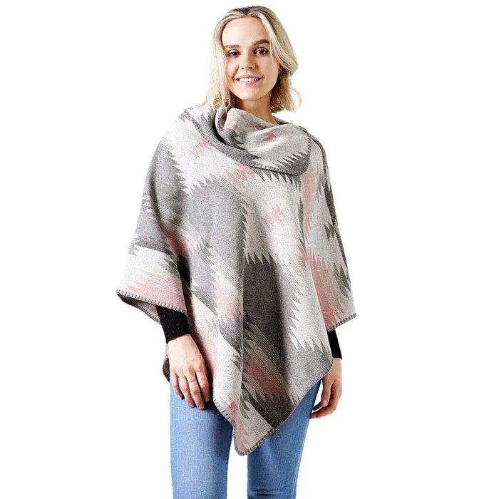 Western Pattern Poncho