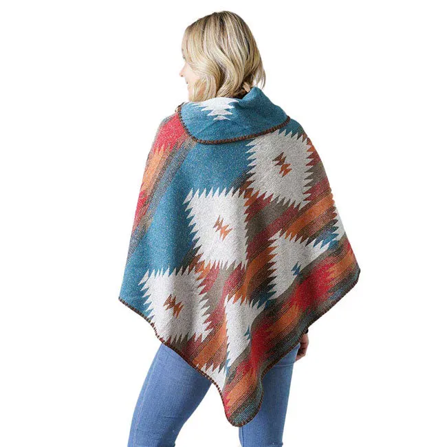 Western Pattern Poncho