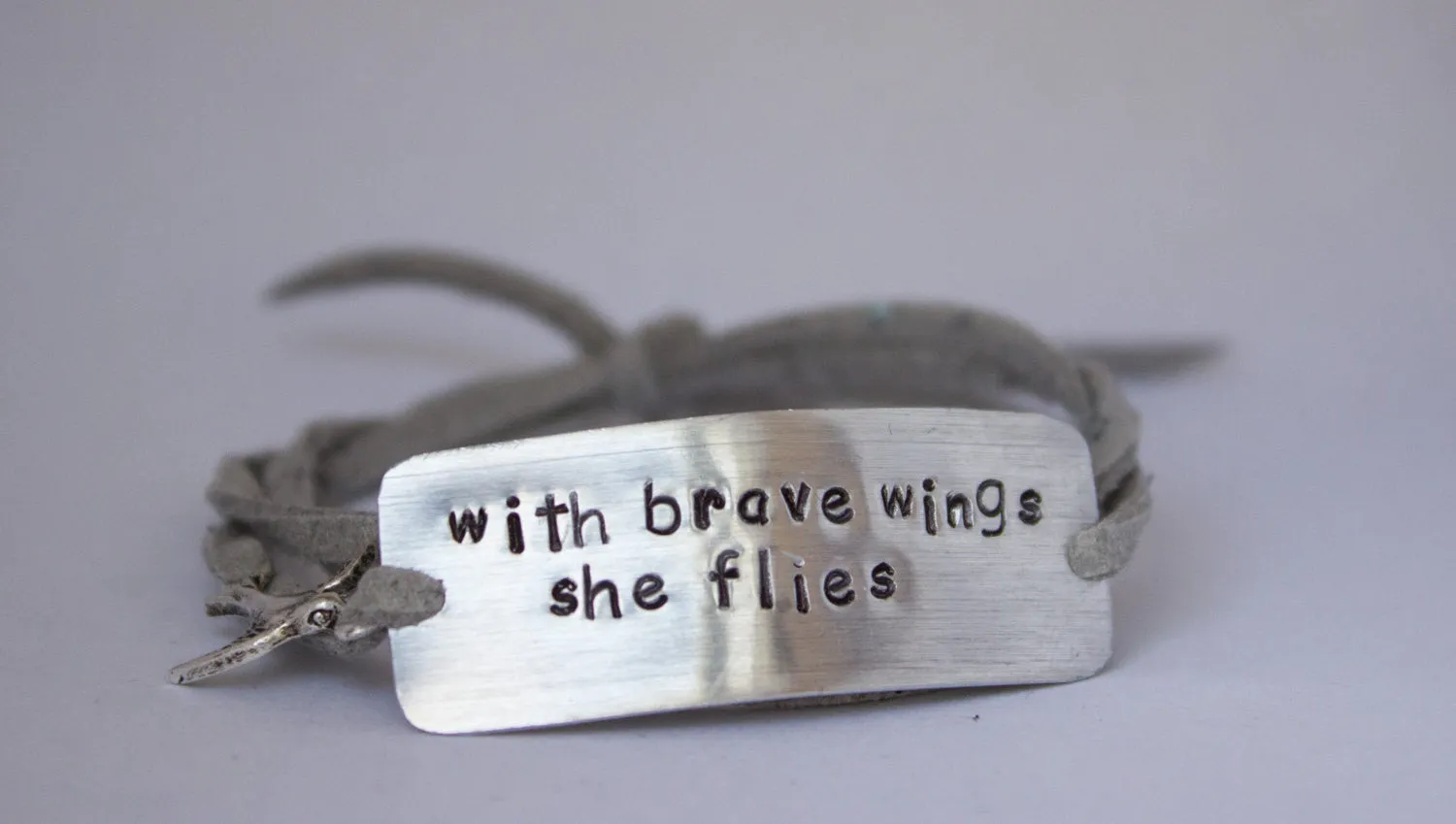 With Brave Wings She Flies, Wrap Bracelet