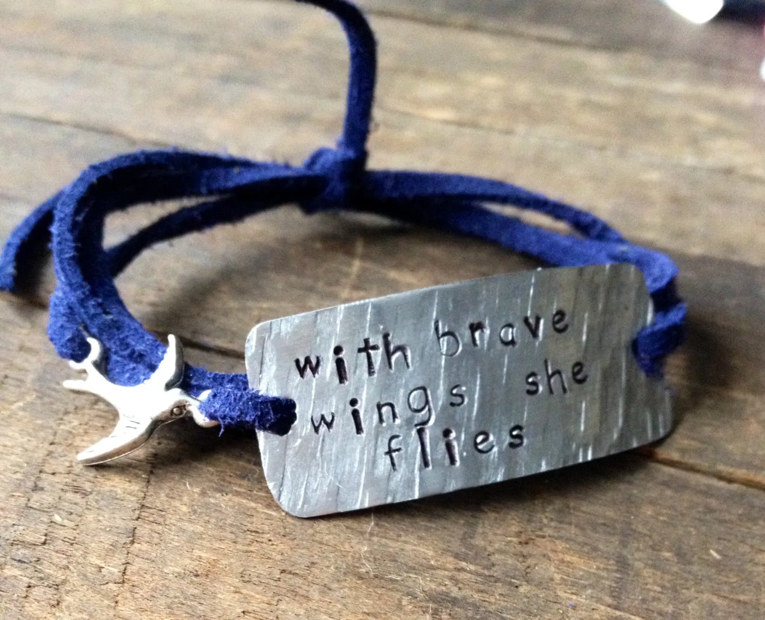 With Brave Wings She Flies, Wrap Bracelet