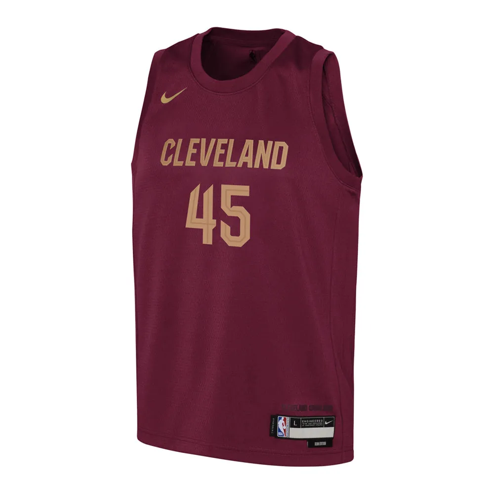 Youth Cleveland Cavaliers Donovan Mitchell Icon Edition Jersey - Maroon